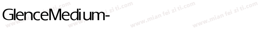 Glence Medium字体转换